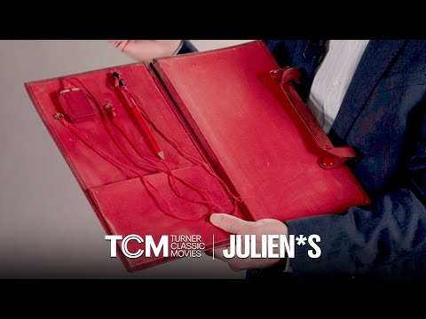 Julien's Auctions & Turner Classic Movies | Laurence Olivier Personalized Red Leather Script Holder