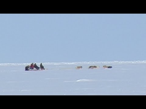 Dogsled route to the mountians of the Cumberland peninsula - Nanoq 2007 expedition