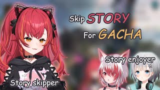 Skipping story in game (Nekota Tsuna/Pakael/Syusetu Kohaku)