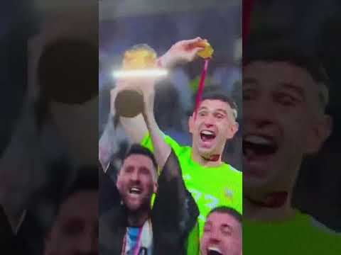 Messi Lifts the FIFA World Cup 2022 #shorts #argentina #messi #fifaworldcup