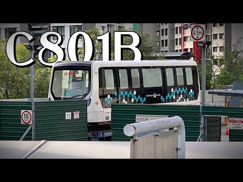 [SMRT] Alstom Innovia APM 300R (C801B) | Car 135 at Delivery Bay