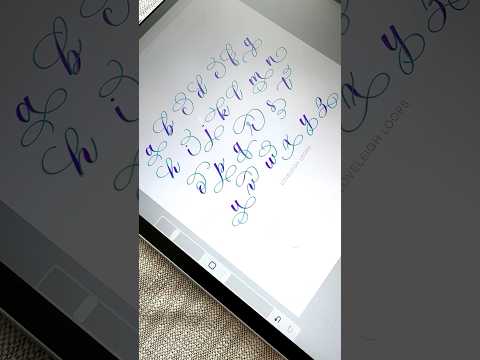 A to Z Calligraphy Flourishes | How To Flourish The Alphabet #calligraphy #asmrvideo