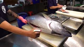 Yellowfin Tuna Cutting Skills / 黃鰭鮪魚切割技能 - Taiwanese Seafood