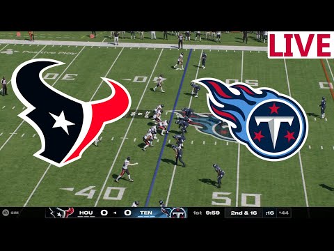 🔴LIVE🔴Houston Texans vs Tennessee  Titans  /NFL Week 18/NFL Madden  25