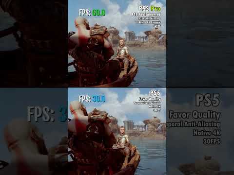 PS5 Pro can run 4K 60FPS Finally with PSSR upscaling (sort of) God of War Ragnarok PS5 vs. Pro