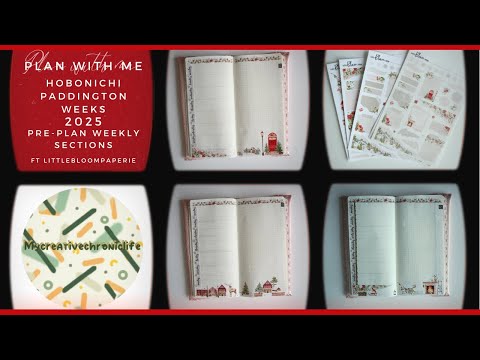 Hobonichi 2025 Plan With Me Paddington weeks- December weekly /Episode 2 ft littlebloompaperie