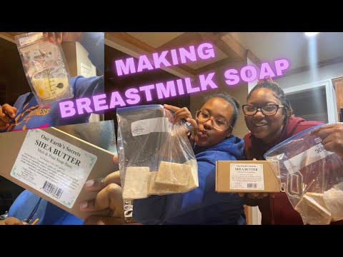 WE MADE BREASTMILK SOAP!! #momvlog #howto