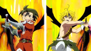 七つの大罪 | Meliodas and Zeldris use Tyrant Killing to completely quell Supreme Deity's false ideology