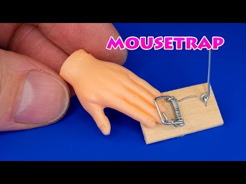 DIY Miniature Mousetrap | DollHouse | No Polymer Clay!