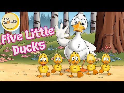 Five Little Ducks Rhyme for Preschoolers I Nursery Rhymes and Kid Songs I The Teolets