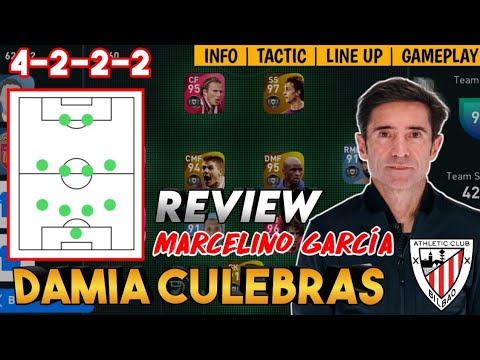 DAMIA CULEBRAS 4222 MANAGER REVIEW | NEW ATHLETIC BILBAO MANAGER | PES 2021 MOBILE