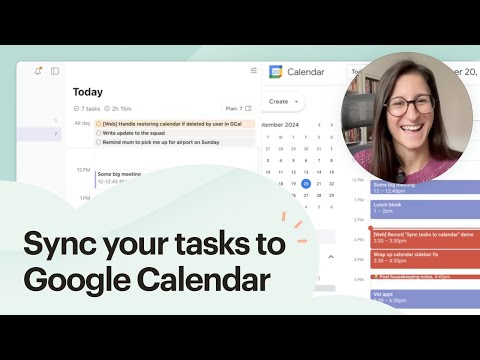 Sync scheduled tasks to Google Calendar and back 📅