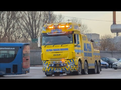 Alpha Truck Rescue NX70RXH 🐩 Leaving Go North East Sunderland/Deptford Depot After Dropping Off 5526