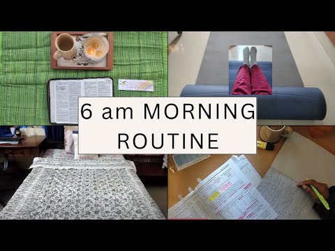 6am realistic morning routine 2023/ productive habits,healthy morning rituals| morning routine India