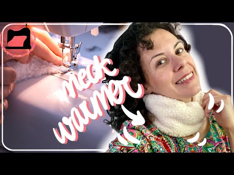 DIY EASY neck warmer tutorial-Cozy Winter Scarf Making