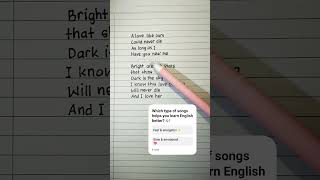 Let's sing and learn English : And I Love Her | Cover By : Emily Linge | Bridge, Verse 3 #shorts