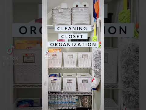 Cleaning Closet Organization