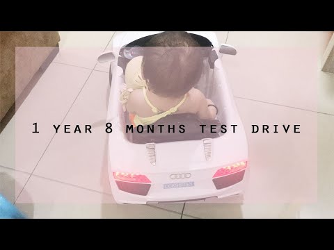 1 YEAR 8 MONTHS OLD DOU DOU TEST DRIVE AUDI