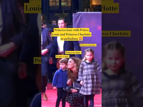 Princess kate and Prince Louis attend performance of Pantoland at Palladium #shorts #katemiddleton