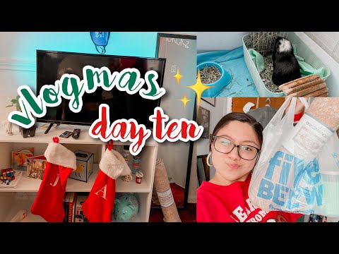 VLOGMAS DAY 10 | mini room tour + five below haul