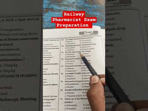 Railway Pharmacist Exam Preparation @GPATDISCUSSIONCENTER @pharmamcq #khansirptna #rrb2024