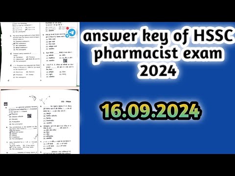 answer keyofhsscpharmacistexam2024#hssc pharmacist exam 2024#pharmamcq