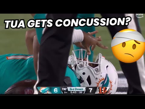 Tua Tagovailoa CONCUSSION  🙏 CARTED OFF Vs Bengals | ‘SCARY’ INJURY!