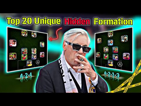 Top 20 New Unique Hidden Formations Update With PLAYSTYLE  In This Week | eFootball 2024 Mobile