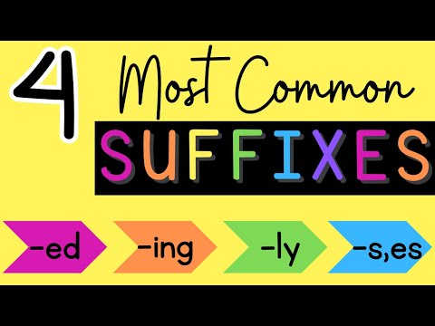 4 Most Common SUFFIXES {Vocabulary Building}