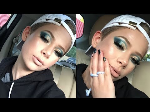 EDGY BLUE MAKEUP TUTORIAL | Jake Warden