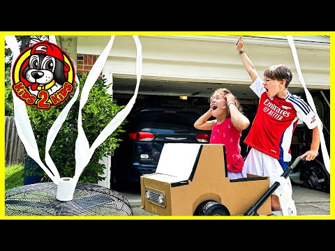 Kids Pretend 🌪️ CALEB & ISABEL BECOME TORNADO CHASERS (Twisters Movie Parody 🧻 Toilet Paper Tornado)