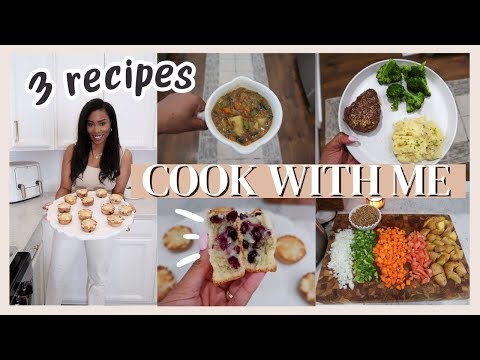 THREE RECIPE IDEAS FOR BREAKFAST, LUNCH, & DINNER | DAY OF COOKING YUMMY RECIPES // LoveLexyNicole