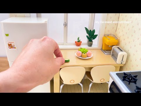 Miniature kitchen set installation ✨ASMR ✨Re-ment collection✨