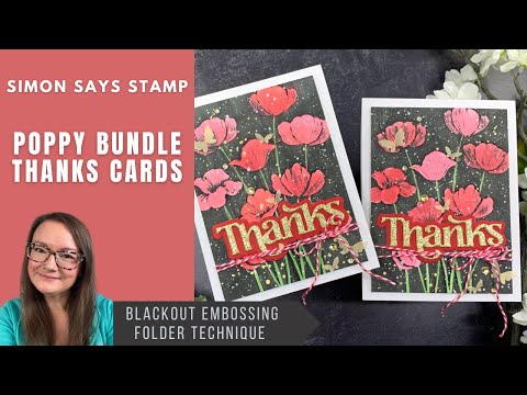 Poppy Thanks Cards | Simon Says Stamp