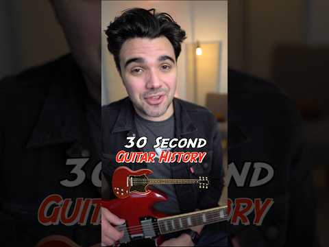 GIBSON SG - 30 Second Guitar History #guitar #gibson #lespaul #gibsonsg