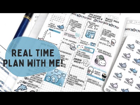 Real Time Plan With Me: Ocean Theme | Hobonichi Cousin 2022 Weekly