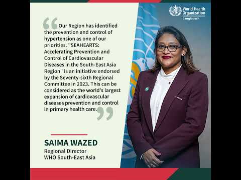 Saima Wazed's Saying's on Hypertension