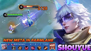 BECAUSE OF SHOUYUE'S NEW BUFF, HE IS IN THE META NOW IN FARMLANE - HONORBOF KINGS