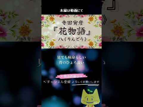 『花物語《りんどう》』寺田寅彦 #朗読 #小説 #読み聞かせ  #睡眠