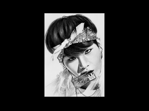 Yoongi (윤기) / Suga (슈가) ♥ BTS (방탄소년단) ♥ Speed Drawing ♥ Kpop