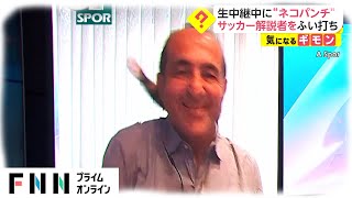 生中継中に“ネコパンチ”　サッカー解説者を不意打ち　トルコ