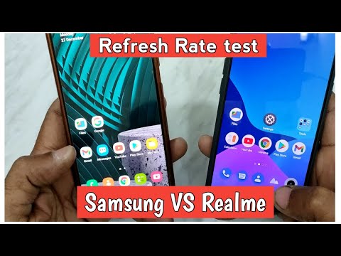 Samsung VS Realme Refresh Rate test 120Hz vs 60Hz refresh rate test