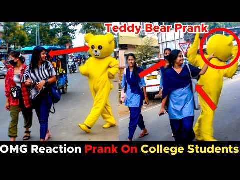 OMG Reaction Prank On College Students | Teddy Bear Prank Video