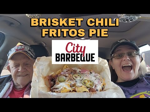 City Barbeque Brisket Chili Fritos Pie Review #foodreview #honestfoodreviews #bbq #brisket