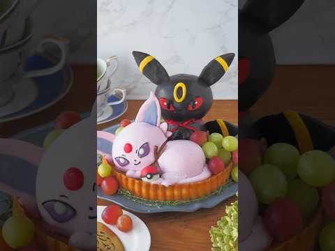 ママ友へのお誕生日ケーキはタルト！#お菓子作り #ブイズ #ブラッキー #エーフィ #ポケモン #任天堂 #pokemon