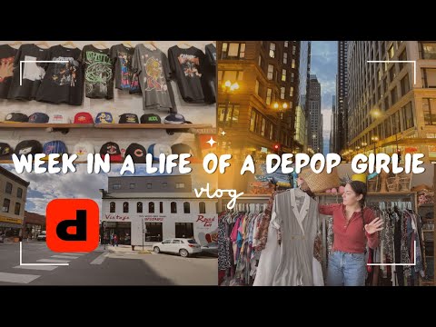 Depop with me vlog • thrifting & what sold on depop this week • #depopseller #depop #thriftedfashion