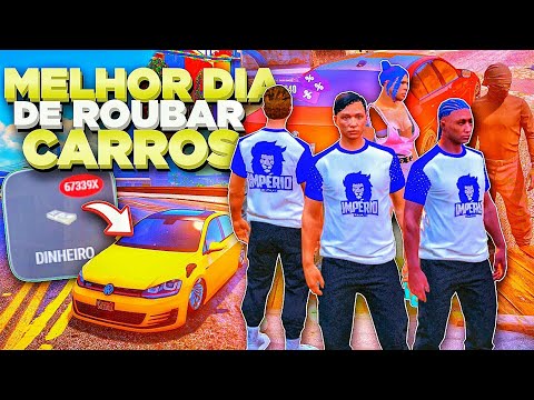 ESSE FOI O MELHOR DIA DE ROUBAR NO SERVIDOR com MOD MENU GTA RP