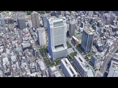 NEC本社ビルの周囲を鳥になったつもりで旋回し続ける動画 ★ NEC Headquarters Building @ Tokyo Japan 2021