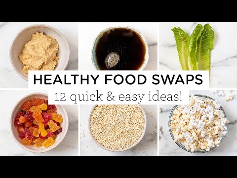 12 HEALTHY FOOD SWAPS ‣‣ snacks & sweets