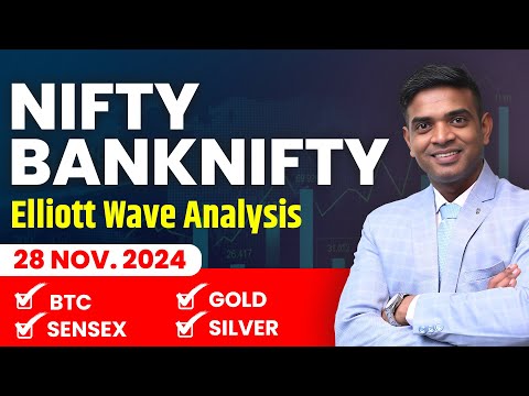 Sensex, Nifty, Bank Nifty, Gold, Silver & Bitcoin Analysis using Elliott Wave Theory | Chartkingz